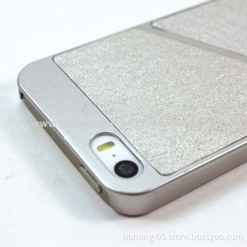 PU piece paste on PP bottom case for iPhone 5s